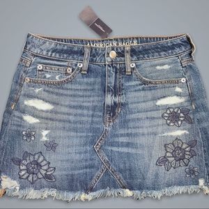 NTW American Eagle High-Rise Denim Skirt